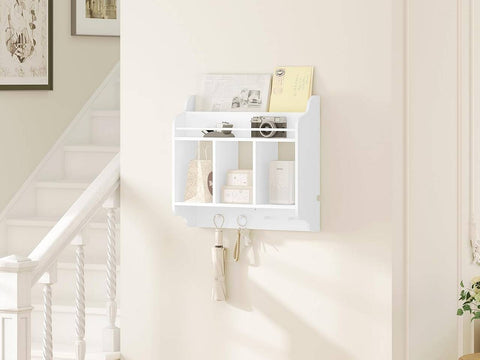 Rootz Floating Children's Bookcase - Montessori Shelf - Kids Wall Shelf - E1 Grade MDF - 60cm x 57cm x 20cm