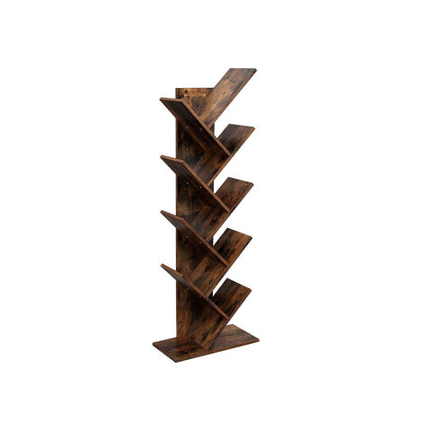 Rootz Tree Design Bookcase - Unique Bookshelf - Modern Decor - Chipboard Frame - Stable and Safe - Versatile - 50cm x 25cm x 141.5cm