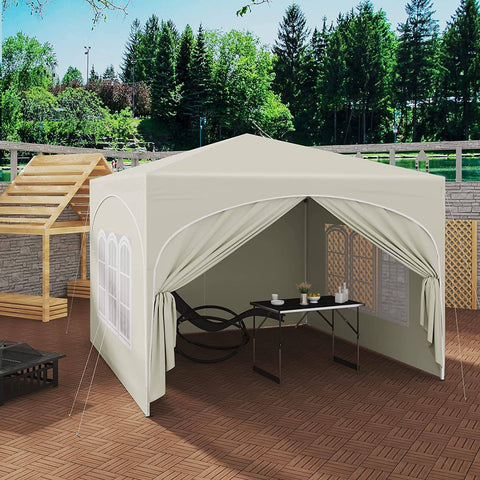 Rootz Ultimate Outdoor Gazebo - Weatherproof Pavilion - Event Tent - Strong Metal Frame - UV and Rain Protection - Easy Setup - 3x3m