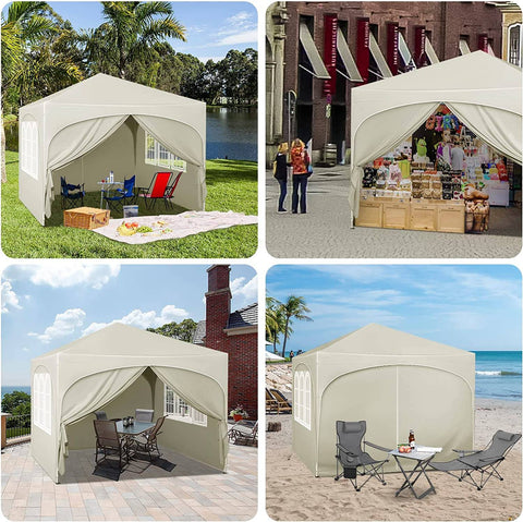 Rootz Ultimate Outdoor Gazebo - Weatherproof Pavilion - Event Tent - Strong Metal Frame - UV and Rain Protection - Easy Setup - 3x3m