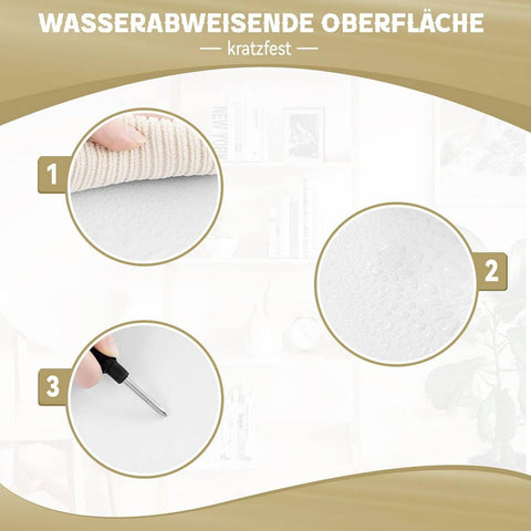 Rootz Bookcase - Standing Shelf - 4 Level Storage Cabinet - Space Saving - 71cm x 141cm x 29cm - Durable Wood Material - White