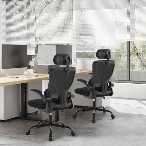 Rootz Ergonomic Office Chair - Swivel Chair - Desk Chair - Lumbar Support - 62cm x (116-123.5cm) x 69.5cm