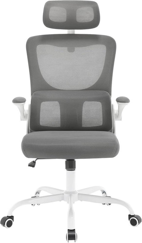 Rootz Ergonomic Office Chair - Desk Chair - Swivel Chair - Elastic Mesh - Lumbar Support - 62cm x (116-123.5)cm x 69.5cm