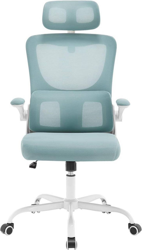 Rootz Ergonomic Office Chair - Mesh Desk Chair - Lumbar Support - Rocking Function - Adjustable Headrest - 62cm x (116-123.5)cm x 69.5cm