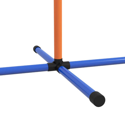 Rootz Dog Agility Set - 1 Slalom - Dog Course - 1 Hoop - Tennis Ball - L-shaped Ground Spike - Oxford Carry Bag - Plastic - Orange-blue - 352cm x 66cm x 69cm