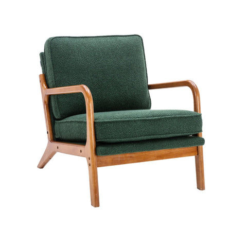 Rootz Emerald Armchair - Modern Chair - Comfy Seat - Unparalleled Comfort - 76cm x 65cm x 80cm