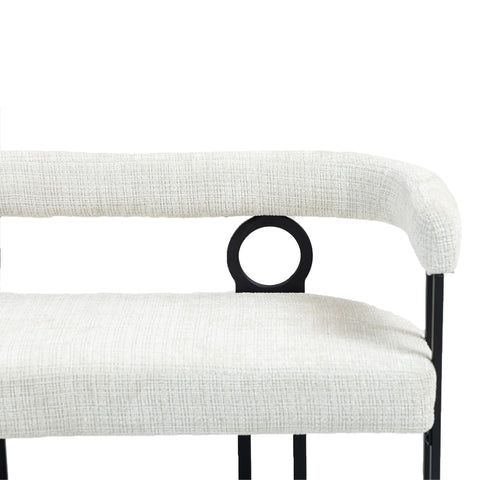 Rootz Double Sofa - Love Seat - Modern Couch - Chenille Fabric - 118cm x 53cm x 71cm - Ergonomic Comfort