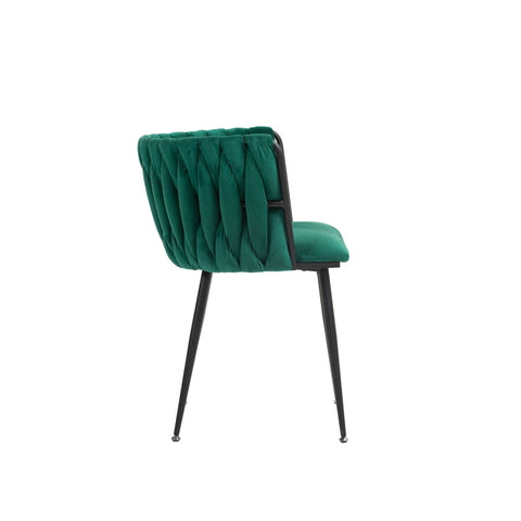 Rootz 2 Piece Set Velvet Dining Chairs - Modern Luxury Chairs - Elegant Velvet Seats - Soft Cushions - 57cm x 50cm x 72cm