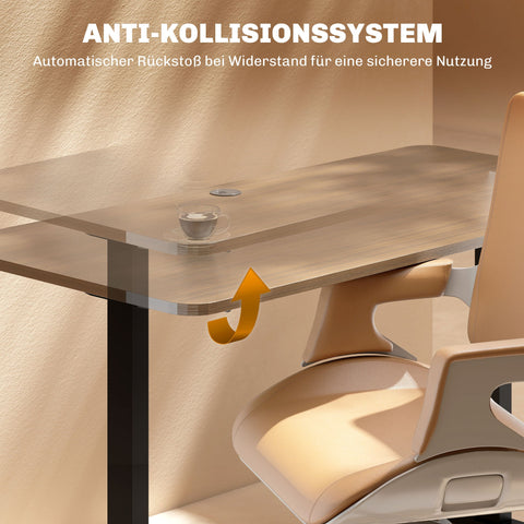 Rootz Electric Desk Frame - Height Adjustable - Motorized Standing Desk - Memory Function - Steel Frame - 83-130cm W x 45cm D x 70-118cm H