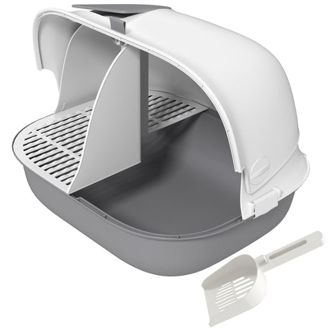 Rootz Cat Litter Box - Feline Retreat - Pet Toilet - Keeps Home Clean - 58cm x 46cm x 39cm