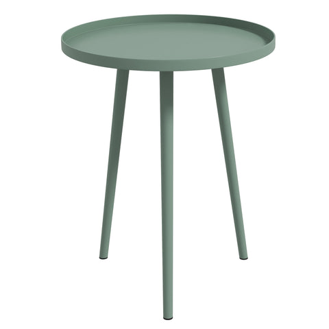 Rootz Steel Side Table - Coffee Table - Garden Table - Weatherproof & Durable - 40 x 40 x 50 cm - Green
