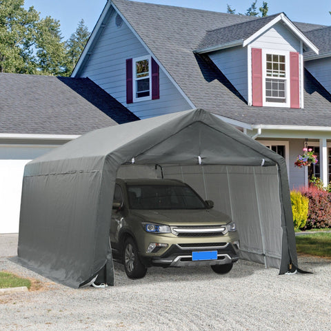 Rootz Garage Tent Carport - Shelter - Storage Tent - Waterproof & UV-Resistant - 6m x 3.6m x 2.75m