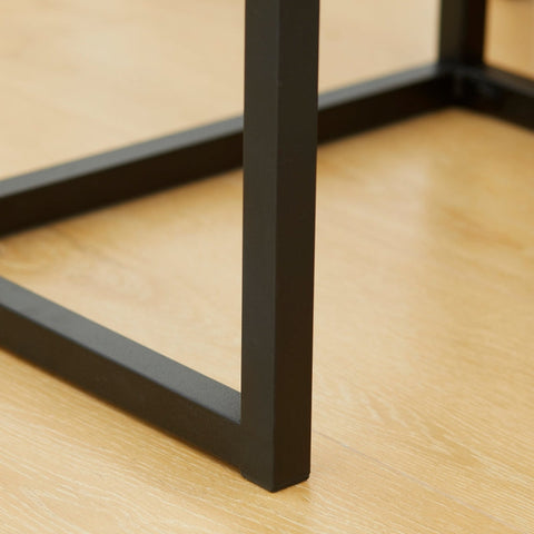 Rootz Console Table - Industrial Side Table - Sideboard with Cabinet - Ample Storage - Display Shelf - Durable & Easy to Clean - 40L x 30W x 76H cm