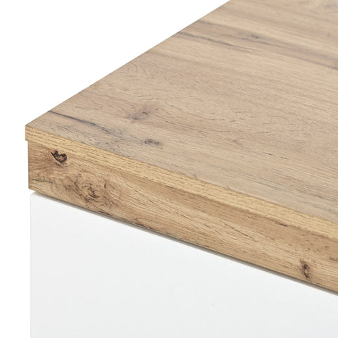 Rootz Stylish Bedside Table - Nightstand - Bedside Cabinet - Ample Storage - 55cm x 40cm x 55cm