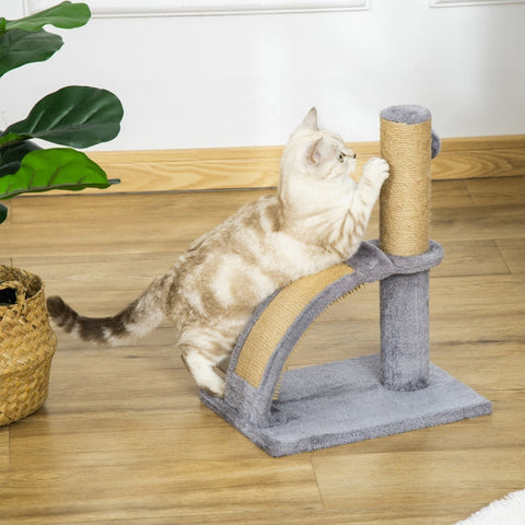 Rootz Cat Scratching Post - Cat Tree Pole - Scratching Board - Jute Post - Furniture Protector - 34cm x 24cm x 43cm