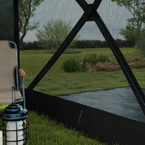 Rootz Pop-up Tent - Camping Tent - Folding Tent - Including Transport Bag - Weatherproof - Grey - 244 x 210 x 213 cm