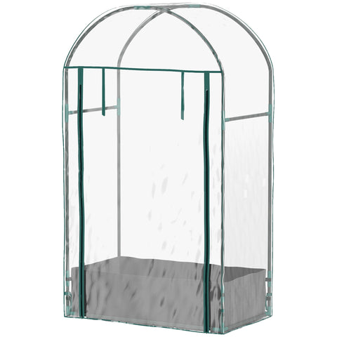 Rootz Mini Garden Greenhouse - Balcony Greenhouse - Plant Protective Shelter - Reinforced Plastic Cover - 89cm x 50cm x 152cm