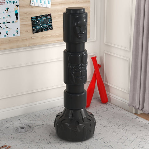Rootz Standing Punching Bag - Boxing Dummy - Training Equipment - Adjustable Hitting Areas - Sturdy Base - Durable Faux Leather - 56cm x 56cm x 175cm