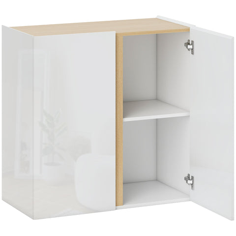 Rootz White Chest of Drawers - Sideboard - Soft-Close Doors - Adjustable Shelves - 80x40x80 cm