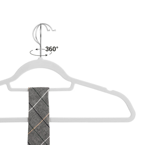 Rootz 50 Pack Velvet Hangers - Clothes Organizers - Space Saving Hangers - Strong and Gentle - 45cm x 0.6cm x 23.5cm