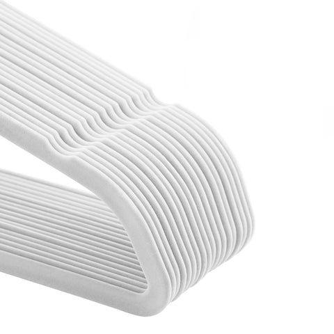 Rootz 50 Pack Velvet Hangers - Clothes Organizers - Space Saving Hangers - Strong and Gentle - 45cm x 0.6cm x 23.5cm