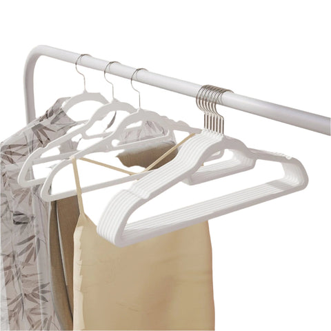 Rootz Clothes Hangers Set - Velvet Hangers - Space-Saving Hangers - Double Closet Capacity - 45cm x 0.6cm x 23.5cm