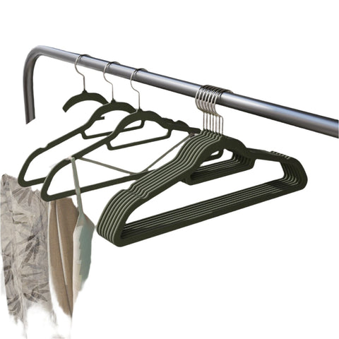 Rootz Clothes Hangers Set 20-Pack - Velvet Hangers - Non-Slip Hangers - Space-Saving Design - 45cm x 24cm x 0.6cm
