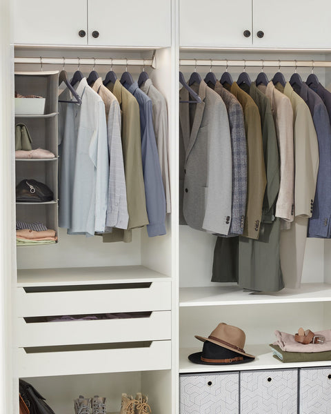 Rootz 20 Pack Gray-Silver Clothes Hangers - Maple Wood Hangers - Metal Hook Hangers - Lightweight - Space-saving - Durable - 44.5cm x 23cm - Max. 5kg Capacity