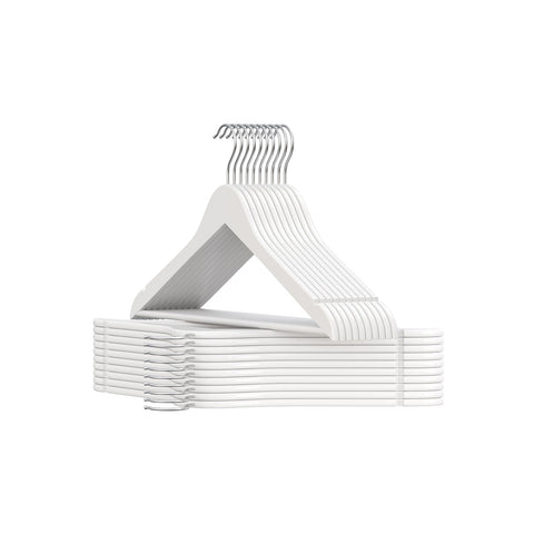 Rootz Clothes Hangers - Garment Holders - Wardrobe Organizers - Durable Birch Wood - 43cm x 21cm x 0.8cm