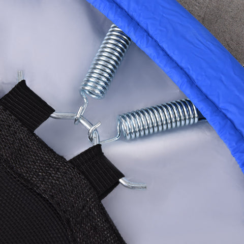 Rootz Fitness Trampoline – Mini Trampolines – Exercise Rebounder – Non-Slip Feet – 100kg Capacity – Ø91 x 22.5cm – Black+Blue