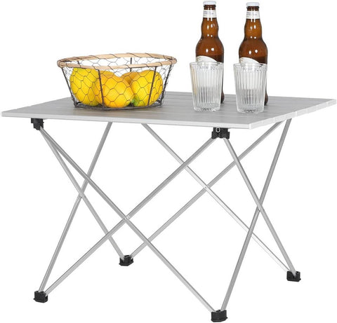 Rootz Aluminum Camping Table - Foldable - Ultra Light - Easy to Carry with Bag - 46cm x 40cm x 56cm