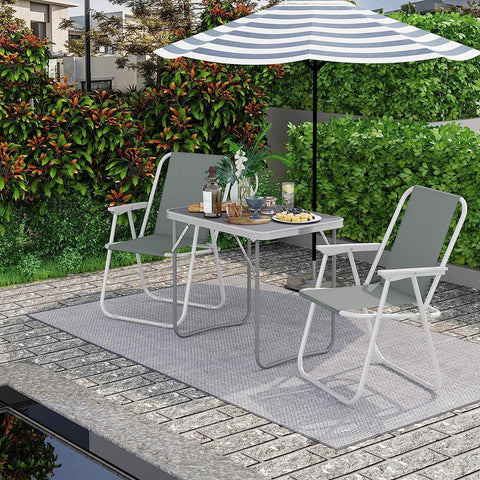 Rootz Folding Camping Table - Ultralight Camp Table - Portable Picnic Table - Rustproof - 70cm x 60cm x 50cm