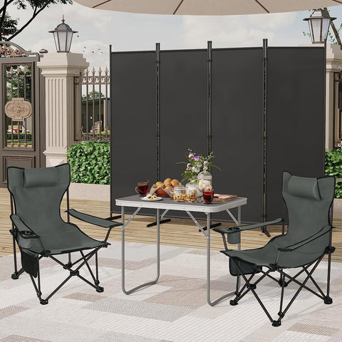 Rootz Folding Camping Table - Ultralight Camp Table - Portable Picnic Table - Rustproof - 70cm x 60cm x 50cm