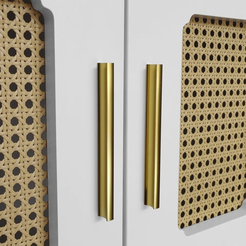 Rootz Retro TV Cabinet - Entertainment Unit - Storage Sideboard - Ample Storage - 175cm x 38cm x 55.5cm