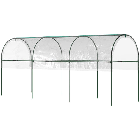 Rootz Greenhouse for Garden - Tomato Shelter - Plant Protector - Boosts Growth - 400cm x 123cm x 171cm