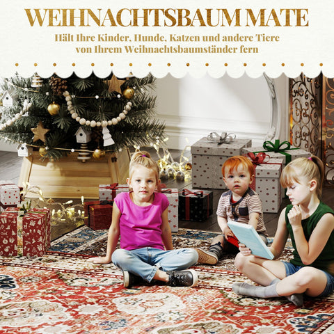 Rootz Christmas Tree Skirt - Tree Collar - Rustic Cover - Hides Tree Stand - 65cm x 65cm x 27cm