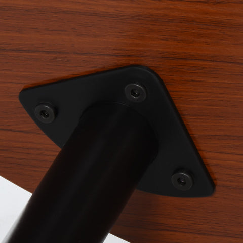 Rootz Oval Multifunctional Coffee Table - Side Table - Corner Table - Compact Design - 100cm x 60cm x 42cm - Brown Look