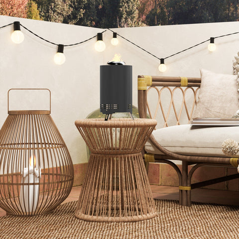 Rootz Fire Bowl - Fireplace - Fire Shells - Smoke-Free Combustion - Stainless Steel - Ø16x25cm