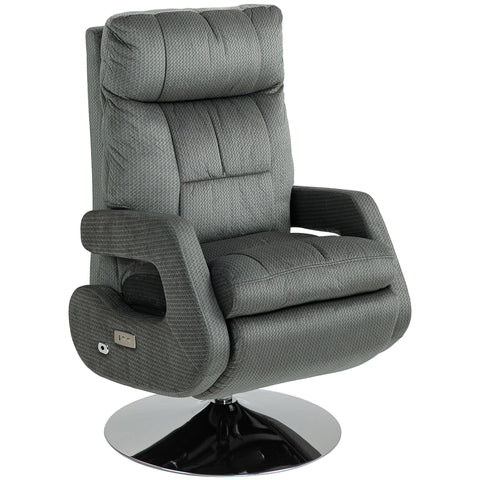 Rootz Electric Recliner Armchair - Upholstery Chair - Velvet Armchair - Ultimate Comfort - 69cm x 157cm x 91-97cm
