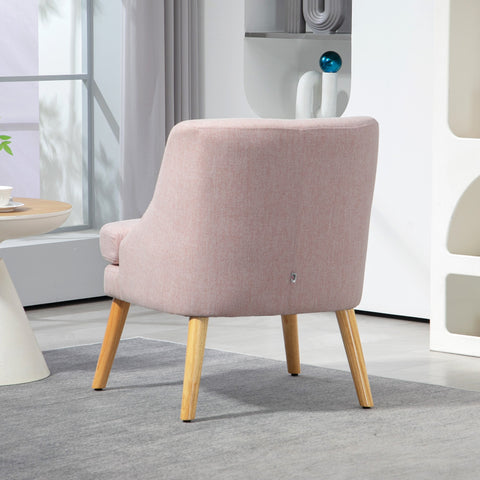 Rootz Armchair - Accent Seat - Scandinavian Style - Ultimate Comfort - Hevea Wood Legs - 63x69x79.5 cm
