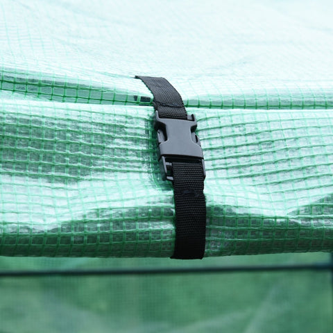 Rootz Greenhouse - Plantenschuilplaats - Tuinkas - Stevig frame - Optimale ventilatie - Voldoende opbergruimte - 228 cm x 196 cm x 215 cm