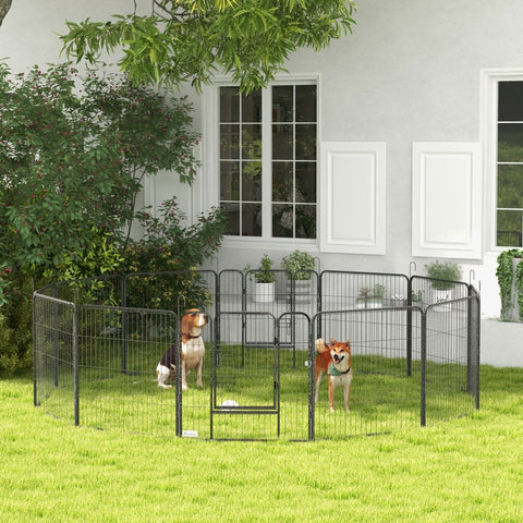 Rootz Puppy Run - Pet Enclosure - Dog Pen - Customizable Panels - Safe & Spacious - 12 Panels at 80cm x 80cm Each