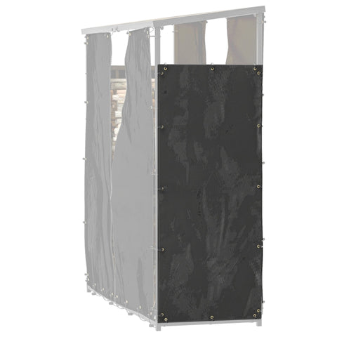 Rootz Firewood Rack Cover Set - Wood Storage Cover - Waterproof Cover - Heavy-Duty Polyester - UV Protection - 148cm x 62cm