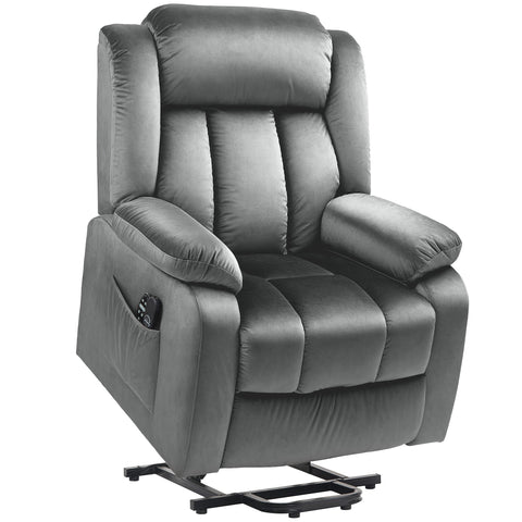 Rootz Stand-Up Massage Recliner Chair - Lift Chair - Lumbar Heating - 8-Point Massage - 88W x 95D x 106H cm