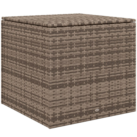 Rootz Polyrattan Storage Box - Cushion Box - Garden Storage Chest - Water Resistant - 75cm x 75cm x 70cm