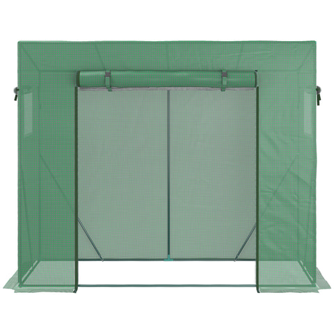 Rootz Greenhouse UV Protection - Plant Shelter - Garden Conservatory - Mosquito Net - Reinforcement Rods - 200L x 77W x 169H cm