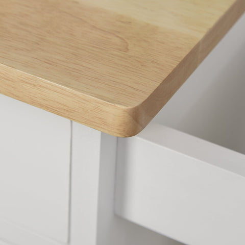 Rootz Serving Trolley - Rolling Kitchen Trolley - Mobile Kitchen Cart - Enhanced Mobility - 63cm x 45cm x 86cm