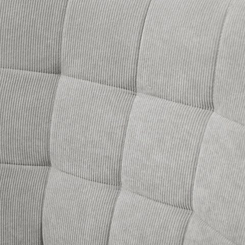 Rootz Accent Chair In Scandi Design - Relaxation Chair With Stool - Wing Chair - Armchair Set - Beech Wood - Cord Look - Gray - 72L x 80W x 101H cm