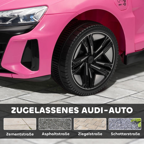 Rootz Children's Electric Car - Kids Ride-On - Battery-Powered Vehicle - Remote Control - Safe Seat Belt - 103cm x 58cm x 41cm - Pink