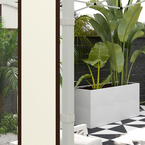 Rootz 2-Pack Gazebo Side Walls - Tent Panels - Outdoor Curtains - Durable Oxford Fabric - 295cm x 195cm x 2H - Fits 3x3m/3x6m Gazebos